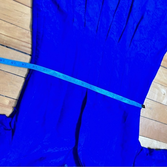 Theyskens’ Theory Sz 4 Blue Snake Print Ling Sleeves Dress - Picture 10 of 12